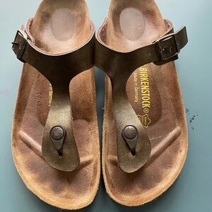 Birkenstock Dark Brown Thong Sandals